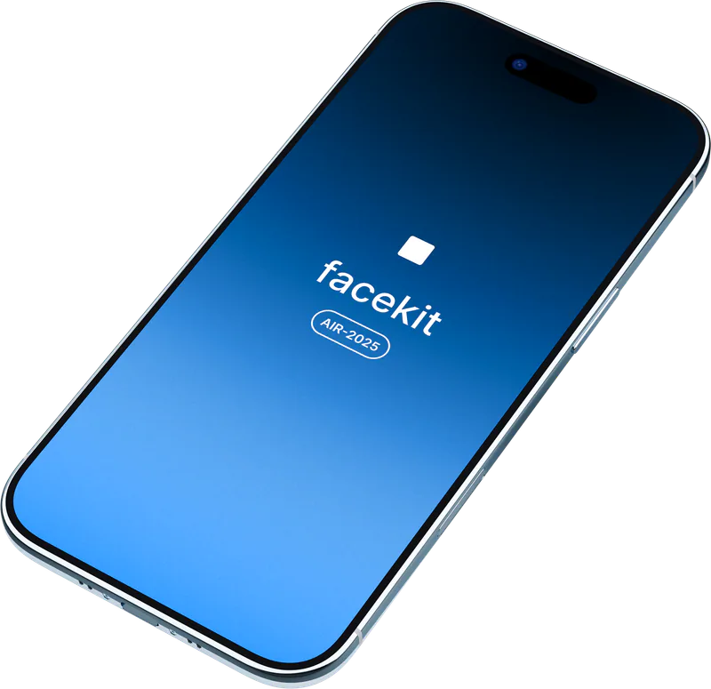 iPhone Air (2025) in Sky Blue, mockup 5