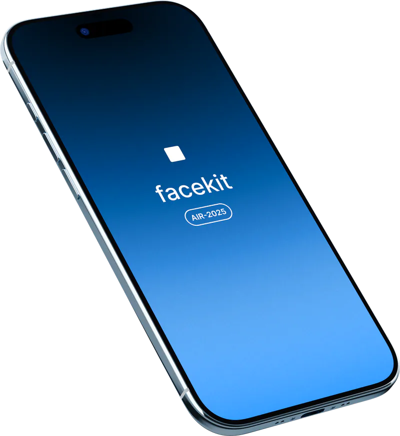iPhone Air (2025) in Sky Blue, mockup 12