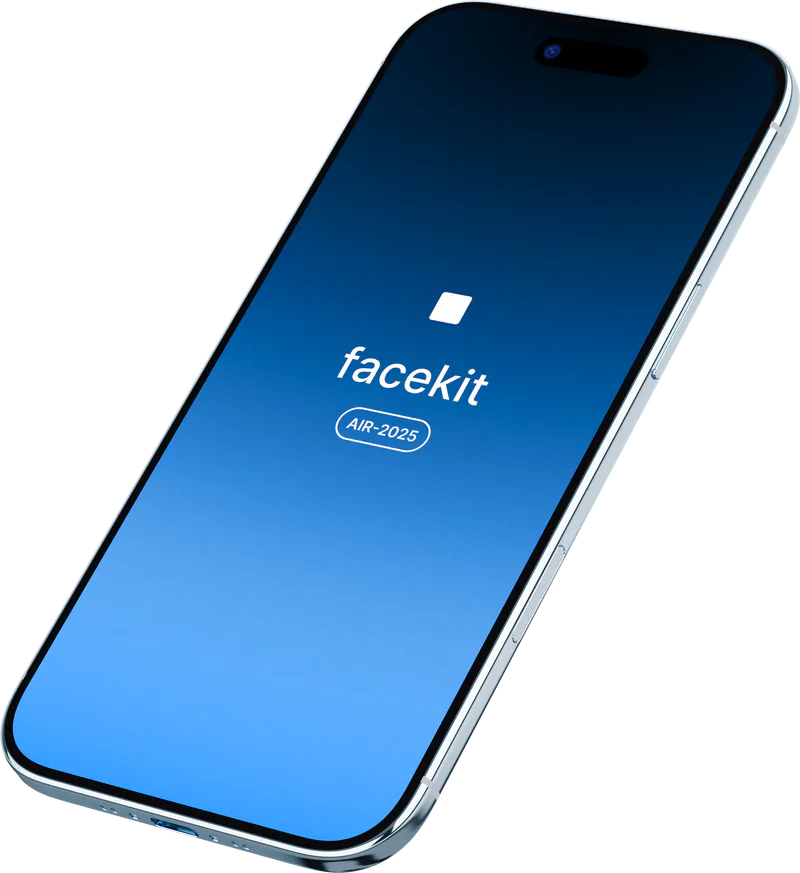 iPhone Air (2025) in Sky Blue, mockup 13