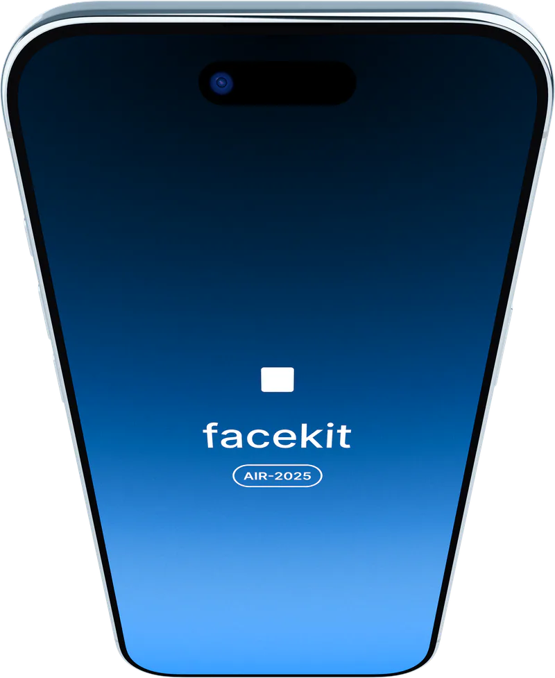 iPhone Air (2025) in Sky Blue, mockup 14