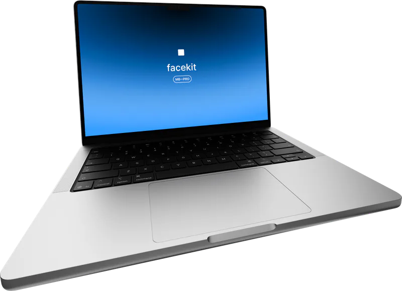 MacBook Pro in Silver, mockup 3